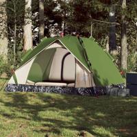 VidaXL Koepeltent 3-persoons snelontgrendeling groen - thumbnail