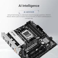 Asus B850M MAX Moederbord Socket AMD AM5 Vormfactor Micro-ATX Moederbord chipset AMD® B850 - thumbnail