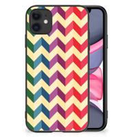 iPhone 11 Back Case Zigzag Multi Color - thumbnail