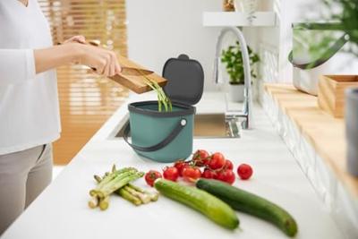 Rotho ALBULA Bio Afvalbakje 3.2L Groen
