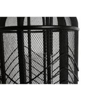 Kaarshouder Home ESPRIT Zwart Metaal 25,5 x 25,5 x 46,5 cm - thumbnail