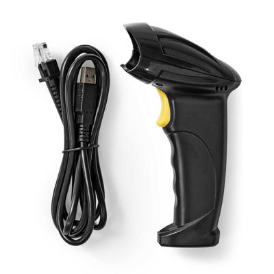 Nedis Barcodescanner | Laser | Bedraad | 1D Lineair | USB 2.0 | 1 stuks - BSCN1D100BK BSCN1D100BK