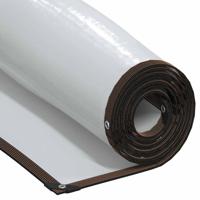 Doorzichtig zeildoek met zeilringen 4x12 m polyethyleen - thumbnail