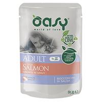 OASY Chunks in gravy Salmon - nat kattenvoer - 85g - thumbnail