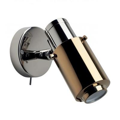 DCW Editions Biny Spot Led Wandlamp - Nikkel/goud - met schakelaar DCW Editions Biny Spot Led Wandlamp - Nikkel/goud - met schakelaar