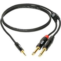 Klotz KY5-150 MiniLink Pro Y-kabel 3.5mm 3p - 2x 6.35mm 2p 1.5 meter - thumbnail
