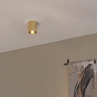 QAZQA Spot goud|messing draai- en kantelbaar - Rondoo up - thumbnail