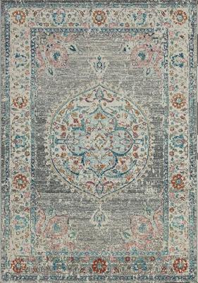 Karpet24 Salsa - Vintage Vloerkleed Grijs, Weerbestendig & UV-bestendig voor Binnen & Buiten-80 x 300 cm
