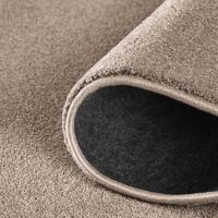 Tapeso Effen vloerkleed Qualis - taupe - 80x250 cm - thumbnail