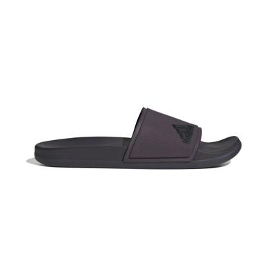 adidas Adilette Comfort Elevated Slippers Zwart Donkerpaars adidas Adilette Comfort Elevated Slippers Zwart Donkerpaars