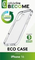 Cellularline Become Eco Case Backcover Apple iPhone 16 Transparant Inductieve lading - thumbnail