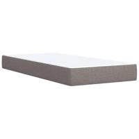 Boxspring met matras stof taupe 80x200 cm - thumbnail