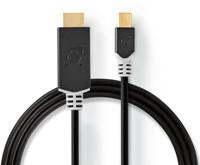 Mini-DisplayPort - HDMI-Kabel | Mini-DisplayPort Male - HDMI Male | 2,0 m | Antraciet - thumbnail