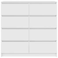 Dressoir 100x35x99 cm bewerkt hout wit - thumbnail