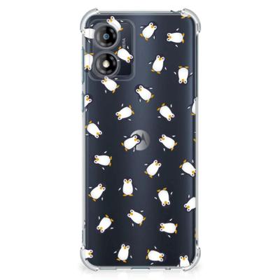 Doorzichtige Silicone Hoesje voor Motorola Moto E13 Pinguïn Doorzichtige Silicone Hoesje voor Motorola Moto E13 Pinguïn
