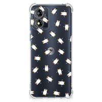 Doorzichtige Silicone Hoesje voor Motorola Moto E13 Pinguïn - thumbnail