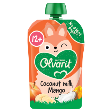 Olvarit Knijpfruit Kokosmelk Mango 12+ Maanden 100 g bij Jumbo Olvarit Knijpfruit Kokosmelk Mango 12+ Maanden 100 g bij Jumbo