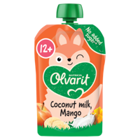 Olvarit Knijpfruit Kokosmelk Mango 12+ Maanden 100 g bij Jumbo - thumbnail