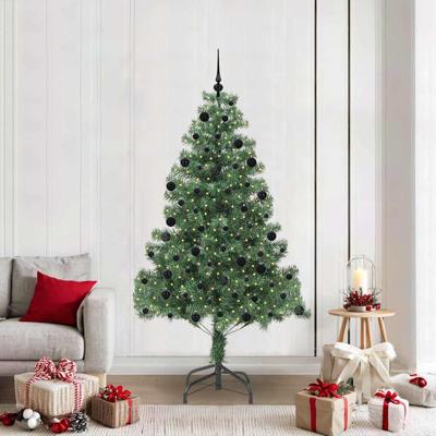 VidaXL Kerstboom met 300 led met standaard groen 210 cm pvc