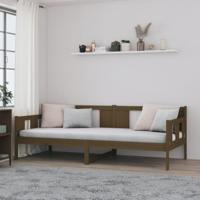 Slaapbank massief grenenhout honingbruin 90x190 cm - thumbnail