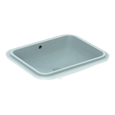 Geberit VariForm onderbouwwastafel rechthoekig 50 cm met overloop KeraTect, wit Geberit VariForm onderbouwwastafel rechthoekig 50 cm met overloop KeraTect, wit