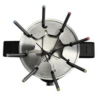 Silva PK-F 140 Fondue 1500 W Oververhittingsbeveiliging, 8 fonduevorkjes Zwart, RVS - thumbnail