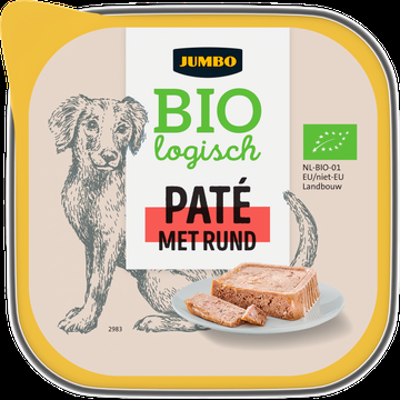 Jumbo Biologisch Pate met Rund 150 g