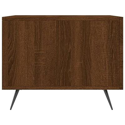 Salontafel 50x50x40 cm bewerkt hout bruineikenkleurig Salontafel 50x50x40 cm bewerkt hout bruineikenkleurig