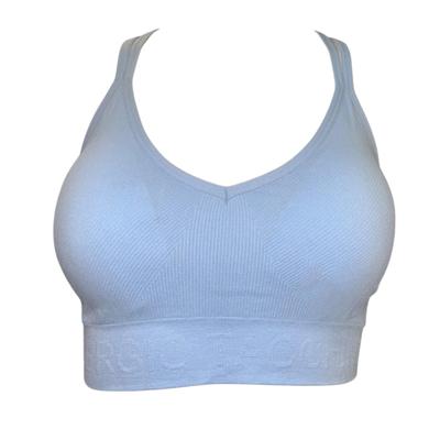 BOX OF 18 TACCHINI SEAMLESS SPORTS BRAS SKYBLUE