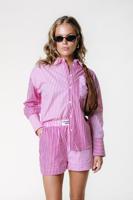 Colourful Rebel Shorts Lyn Stripe | Pink - thumbnail