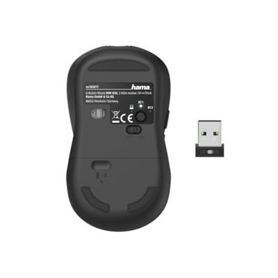 Hama Muis Bluetooth, Radiografisch Optisch Zwart 6 Toetsen 2400 dpi