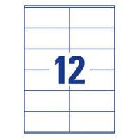 Avery-Zweckform 3424-200 3424-200 ( 105 x 48 mm ),Wit, 2640 stuk(s), Permanent hechtend - thumbnail
