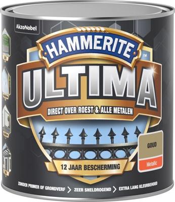 Hammerite Ultima Metallic | Goud | 250ml - 5566481 Hammerite Ultima Metallic | Goud | 250ml - 5566481