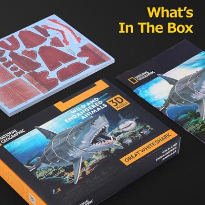 Cubic Fun 3d puzzel national geographic witte haai