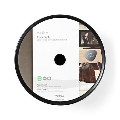 Nedis Coaxkabel op Haspel | Coax 12 | ECA | 100 m | Wit | 1 stuks - CSBR4020WT1000 CSBR4020WT1000