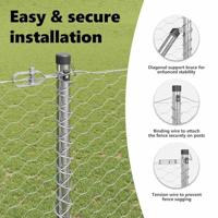 VidaXL Afrasteringspaal zilver 25 x 1,6 m (36 mm gaas) staal - thumbnail