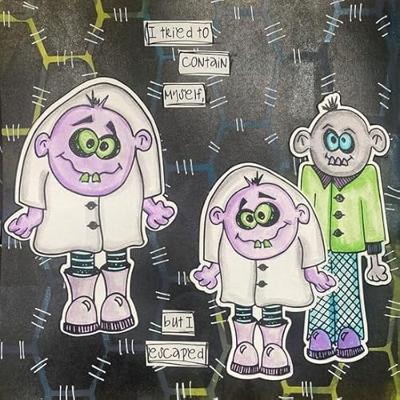 Ranger Ink Ranger • dylusions dy cuts me monsters