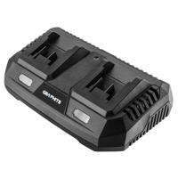 Energy+ Grafietlader, multi-oplader met twee aansluitingen, 18 V Li-Ion, 2 accu's tegelijkertijd opladen, snellaadfunctie, voor professionals - thumbnail