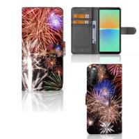 Sony Xperia 10 IV | Wallet Case | met Pasjes | Vuurwerk - thumbnail