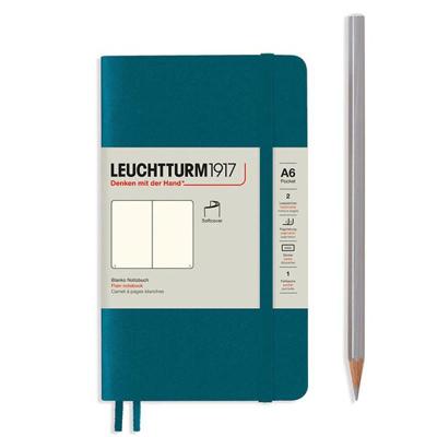 Leuchtturm Pacific Green, Pocket (A6), 187 p., plain