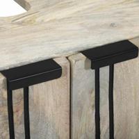 Wastafelkast met plank Bruin en zwart 62 x 33 x 58 cm - thumbnail