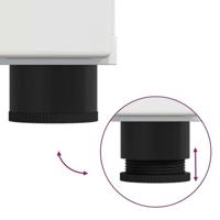 Dressoir Hoogglans wit 55,5 x 29 x 100 cm Bewerkt hout - thumbnail