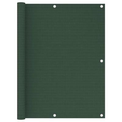 VidaXL Balkonscherm 120x400 cm hdpe donkergroen