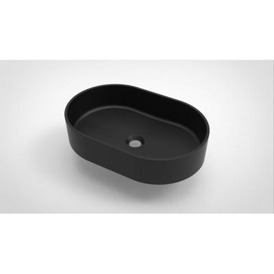 Opbouw Waskom Arcqua Case Ovaal 55x36 cm Mat Zwart Arcqua