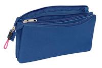 Pennenetui met 3 vakken Kings League 1k Blauw 22 x 12 x 3 cm - thumbnail