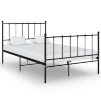 Bedframe metaal zwart 120x200 cm - thumbnail