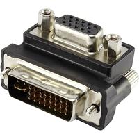 Renkforce RF-4128855 DVI / VGA Adapter [1x DVI-stekker 24+5-polig - 1x VGA-bus] Zwart - thumbnail
