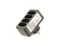 AS Schwabe 48412 Stopcontactsplitter Zwart - thumbnail