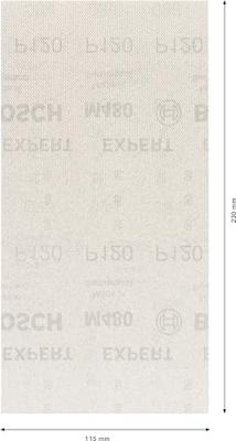 Bosch Accessoires Expert M480 schuurnet voor vlakschuurmachines 115 x 230 mm, K120 - 10 stuk(s) - 2608900763