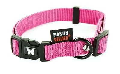 Martin halsband verstelbaar nylon roze Martin halsband verstelbaar nylon roze